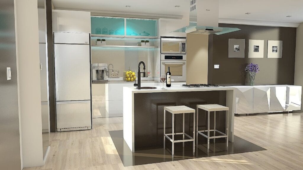 Best 3D Rendering Interior Design for a Classic Style Kitchen